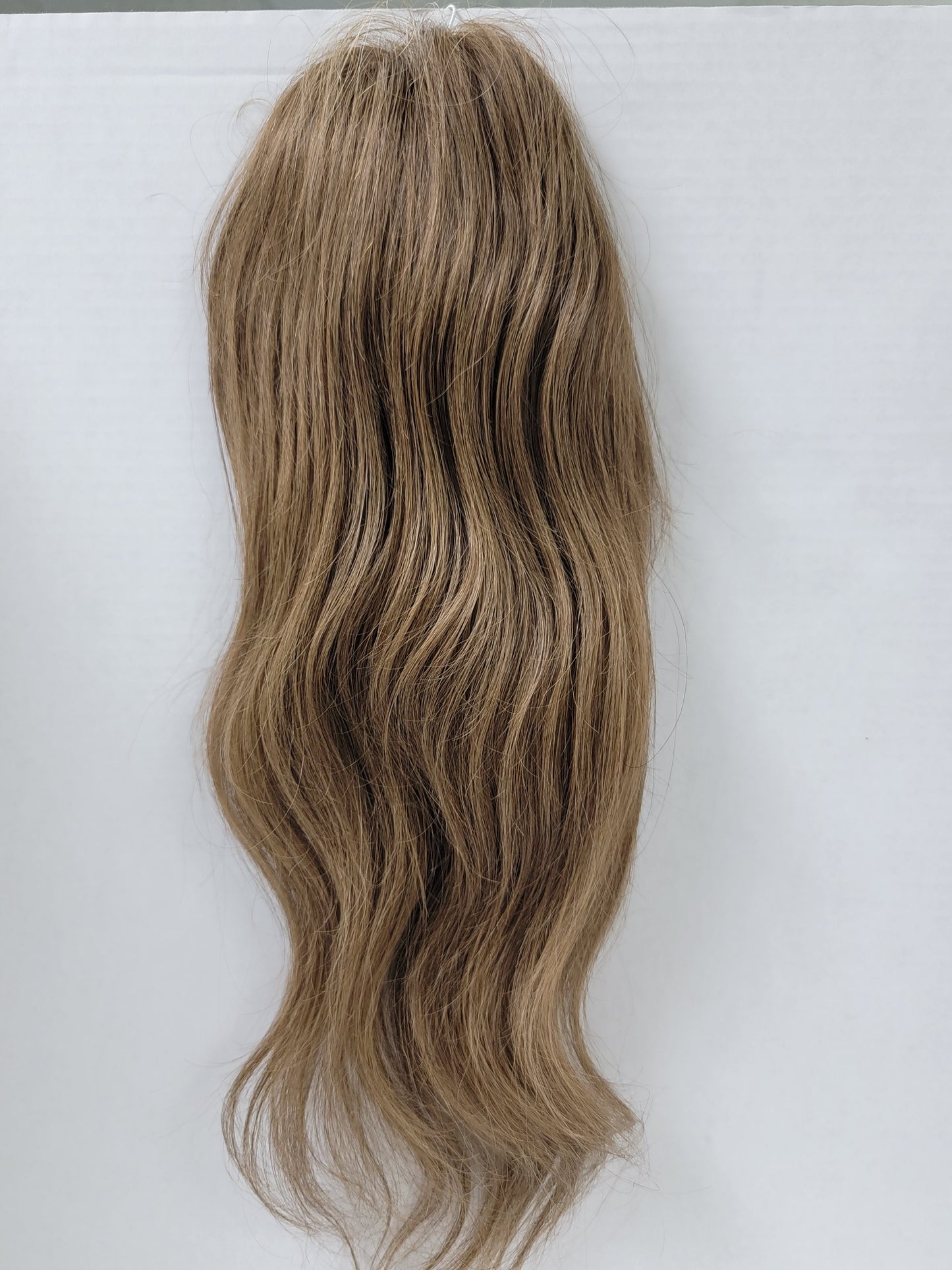 Premium 100% REMY 16 in Human Hair Topper 4 x6 Mono Lace Top #6 medium brown
