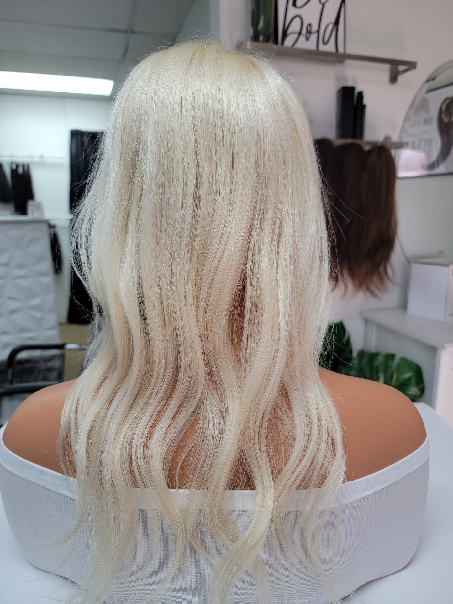 100 % REMY European Hair Topper 5x6 Butter Soft #60 Lightest Blonde 12-18 in